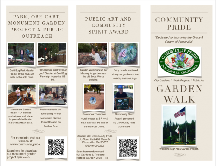 Garden Walk Brochure Plant Palette Placerville Petals Community Pride Volunteers Archives Josette Johnson http://www.josettejohnson.com
