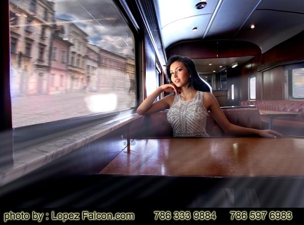 Qinceanera train quinces Photography Miami Station trains photo shoot Quinces Photography Sweet 15 quinceanera photographer