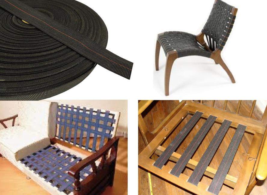 2" ELASBELT (LATEXRUBBER) UPHOLSTERY WEBBING FURNITUREAUTOMARINE by