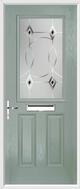 2 Panel 1 Square Composite Door fusion art