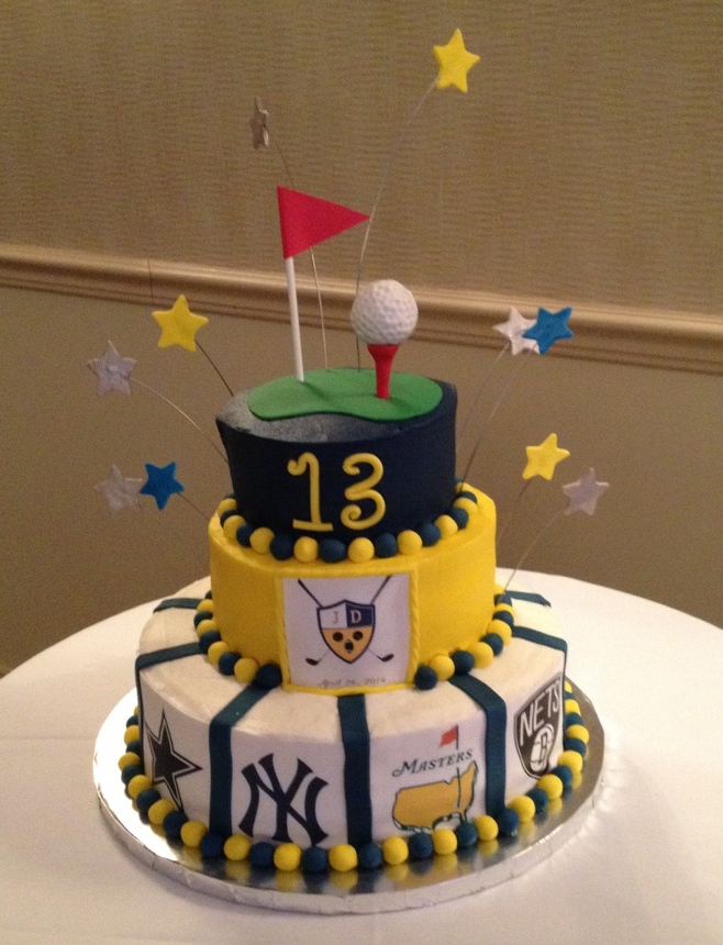 New York Yankees Father's Day Fondant Cake