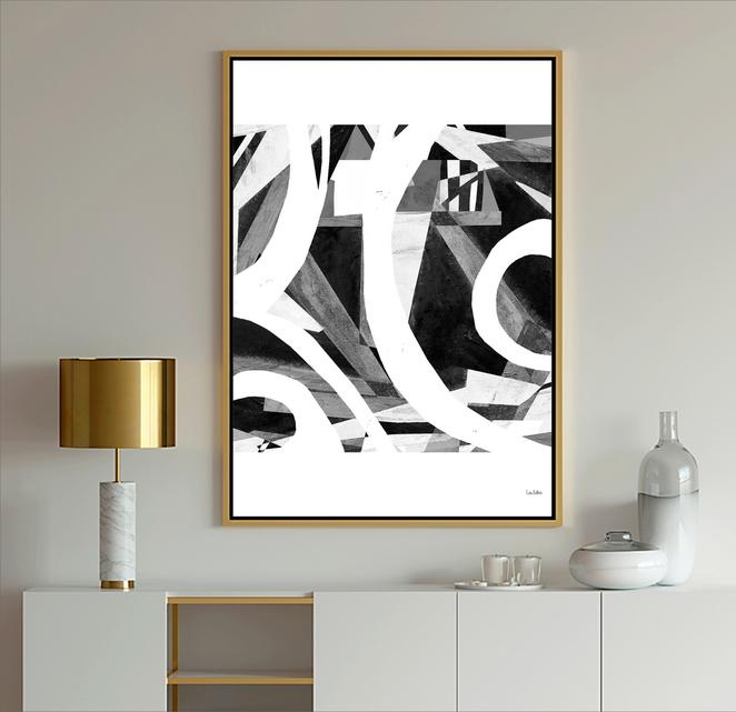 Black and white art, #abstract art