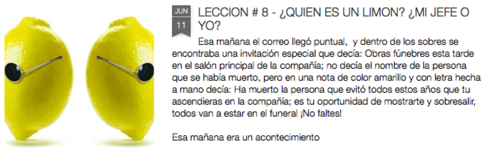 QUIEN ES UN LIMON, MI JEFE O YO?