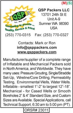 QSP Packers, Packers, Inflatable Packers