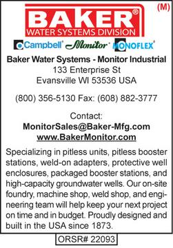 Baker Water Systems, Monitor Industrial, Pitless Products