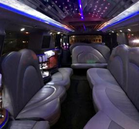 Hummer Limo inside