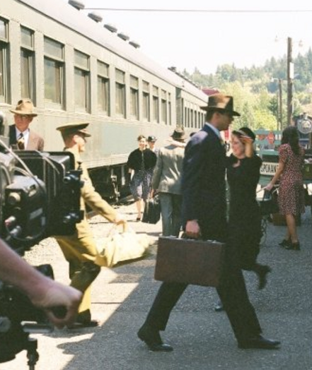 WW2 train station scene