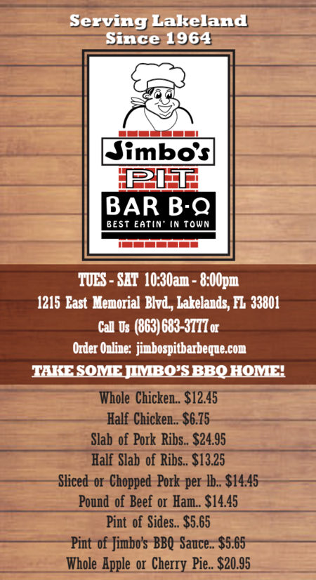 Jimbo's shop pit bbq