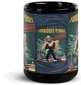 Forbidden Planet Black Glossy ​Coffee/Tea Mug by Spiz