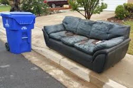 Leading Couch With Hide-Away Bed Removal Service Bed Haul Away in Lincoln NE LNK Junk Removal