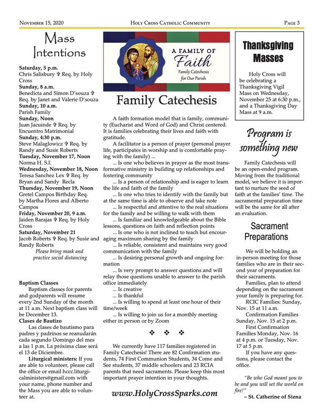 Our Bulletin