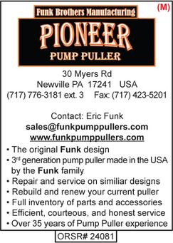 Funk Brothers Manufacturing, Pump Hoists, Pump Puller