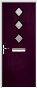 3 Diamond Composite Door obscure glass