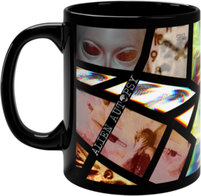 Alien Autopsy TV Colour Phase Black Glossy Mug