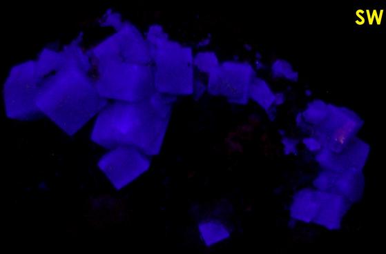 fluorescent green FLUORITE, QUARTZ, GALENA - Rogerley Mine, Rogerley Quarry, Stanhope, Frosterley, Weardale, North Pennines, County Durham, England, United Kingdom