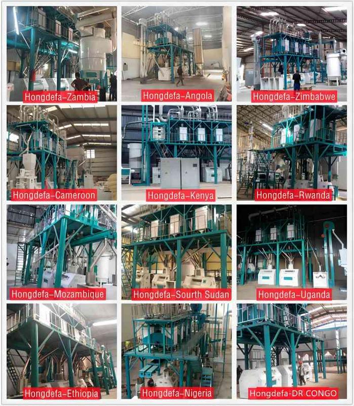 50t maize mill project all over the world