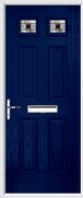 4 Panel 2 Square Composite Door aspen glass