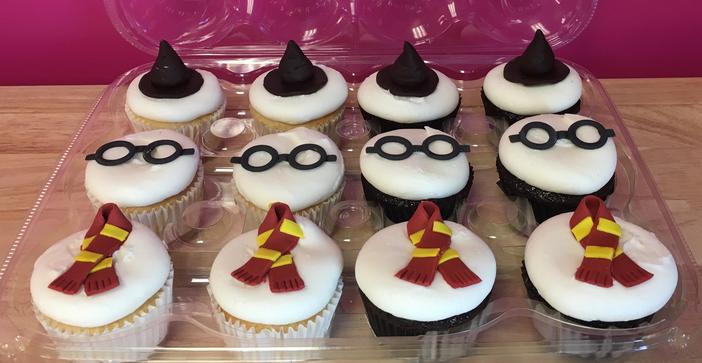 Chocolate Topped Harry Potter Cupcakes