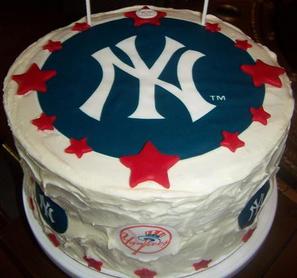 small new york yankees birthday cake