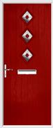 3 Diamond Composite Door art deco glass