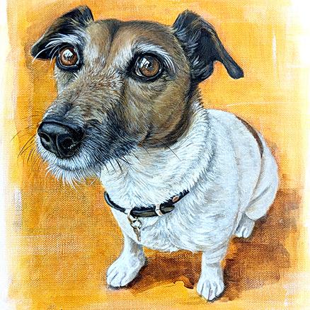 King Charles Cavalier oil painting