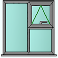 Style 29 anthracite grey window