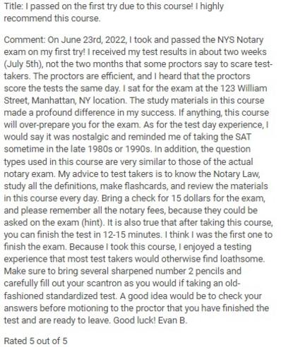 NY Notary EXAM PRACTICE TESTS