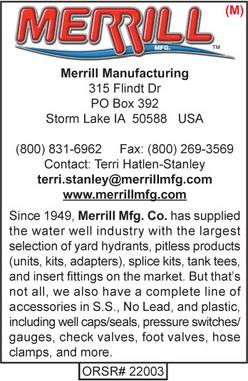 Merrill Manufacturing, Pitless Products