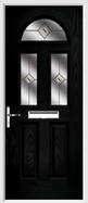 2 Panel 2 Square 1 Arch Composite Door fusion glass