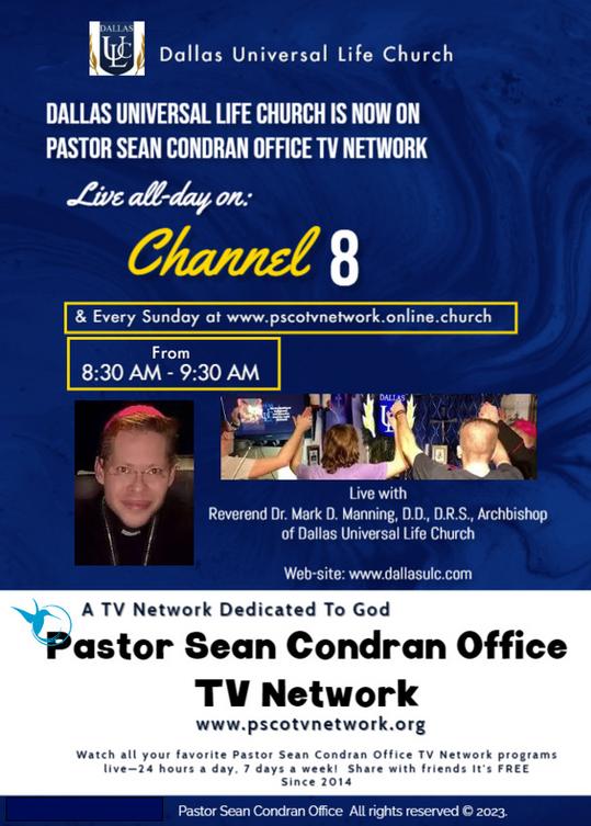 Pastor Sean Condran Office TV Network