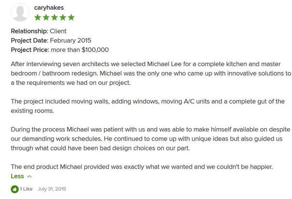 Cary Hakes Houzz 5 Star Review