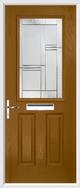 2 Panel 1 Square Composite Door regal corenet glass