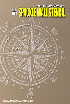 Stenciled raised spackle or stucco wall art. These beautiful, stenciled designs will enhance any wall. They are easy to create and can be colored to match your homes decor. All you need is a stencil, stencil adhesive, paint, and a paint brush. From www.DIYeasycrafts.com
