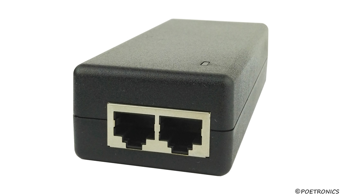 48Vdc 30W IEEE802.3at Power over Ethernet PoE Injector