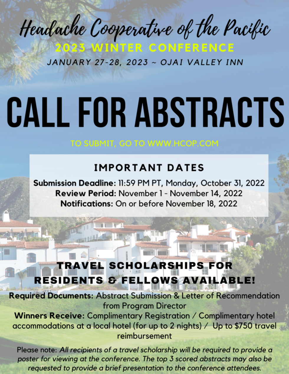 2023 Call for Papers & Scholarship Information