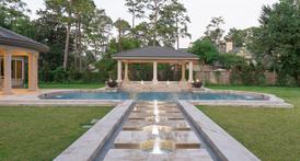 pool designed by custom pool builder, Paragon Pools, in Houston, TX