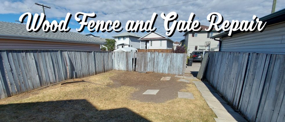 Wood Fence and Gate Repair | FT Property Services Inc. | Calgary, Alberta