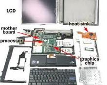 We repair broken LCD and motherboard, and processor