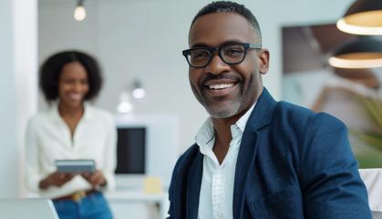 Image of an executive at an office