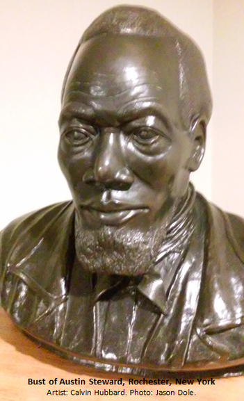 Bust of Austin Steward, Rochester, NY