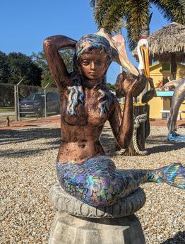 Aluminum Mermaid statue