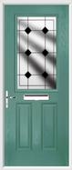 2 Panel 1 Square Composite Door resin lead