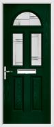 2 Panel 2 Square 1 Arch Composite Door regal corenet glass