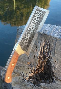 How to easily make a DIY Celtic Cleaver knife. FREE step by step instructions. www.DIYeasycrafts.com