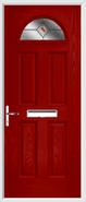 4 Panel 1 Arch Composite Door fusion glass