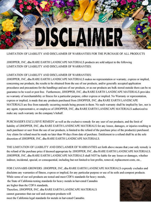 DISCLAIMERS