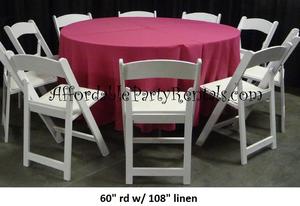 rental table rental chair rental linen