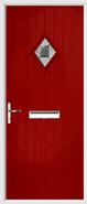 Cottage Diamond Composite Door monza glass