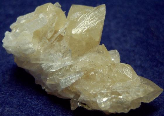 fluorescing CALCITE with CELESTINE - Clay Center, Ottawa County, Ohio, USA - ex Eric Meier, Broken Back Minerals