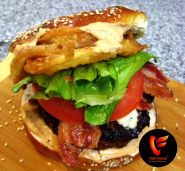 Floribbean Cajun Surprise Pretzel Burger-Chef of the Future-Your Source for Quality Seasoning Rubs